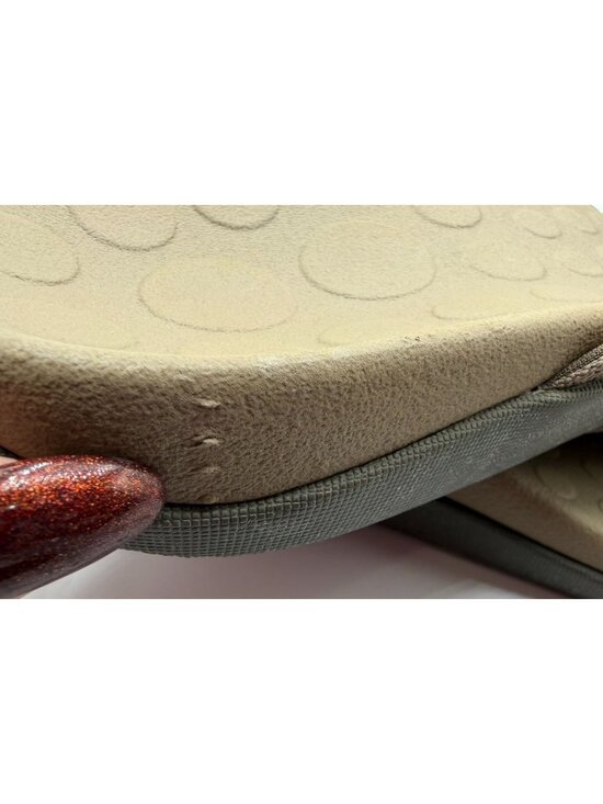 Vionic Wave Flip Flop Sandals Unisex MN 13/ WN 14 Khaki Mesh Ortho Arch Support main image 11